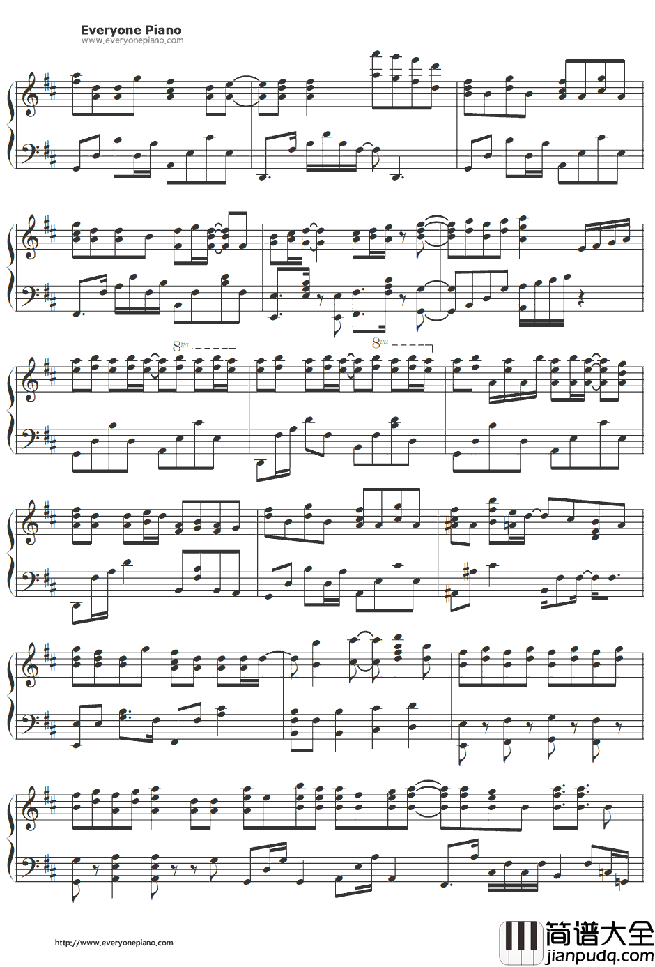 Happy_Girl钢琴谱_喜多村英梨_要听爸爸的话OP