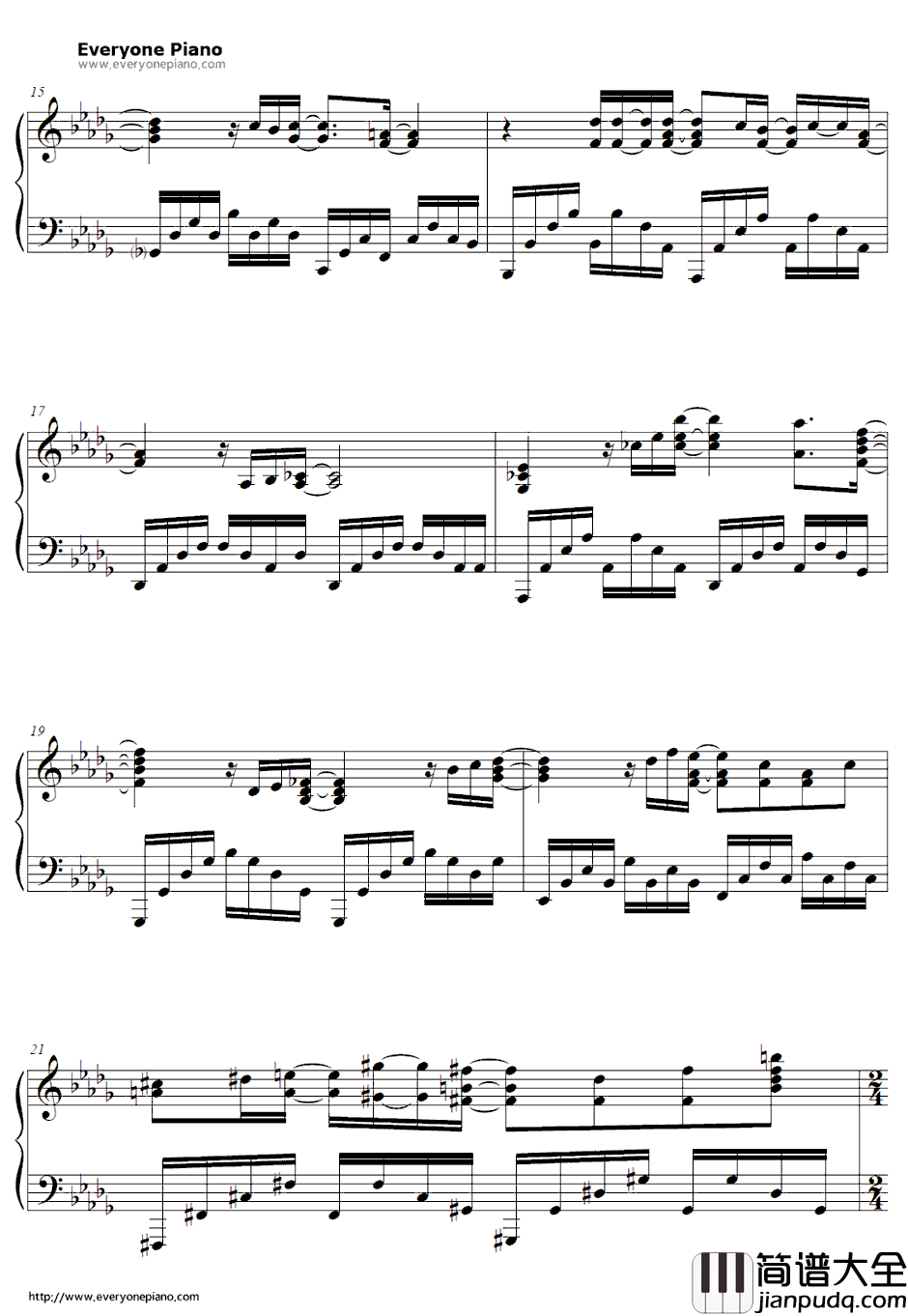 divine_inter_vention钢琴谱_fhána_魔女的使命OP