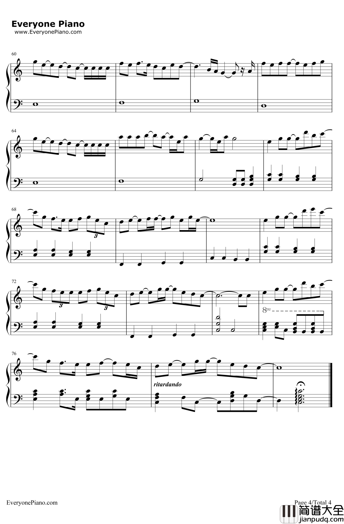 to_Mother钢琴谱_YUI