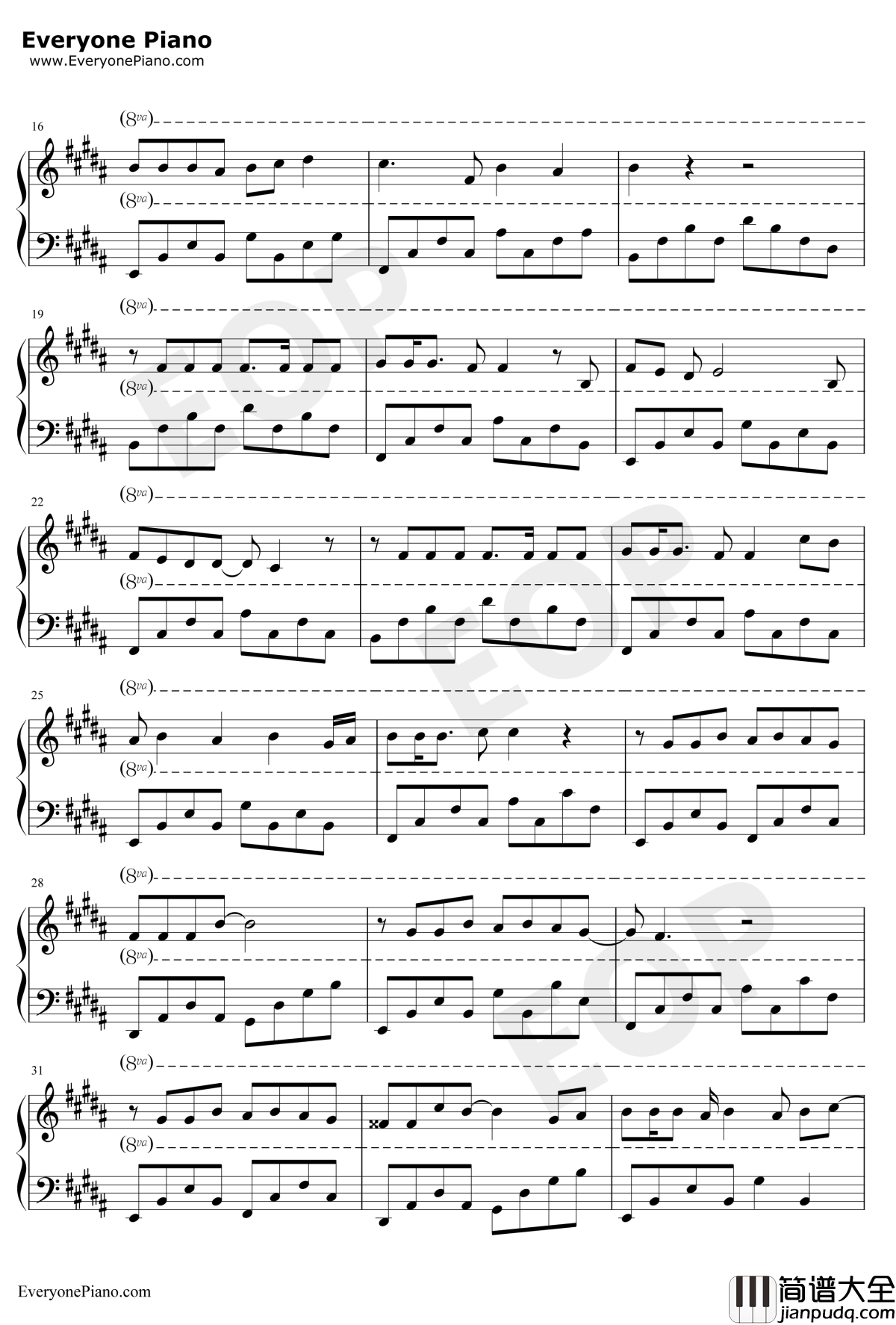 棉花糖_钢琴谱_至上励合