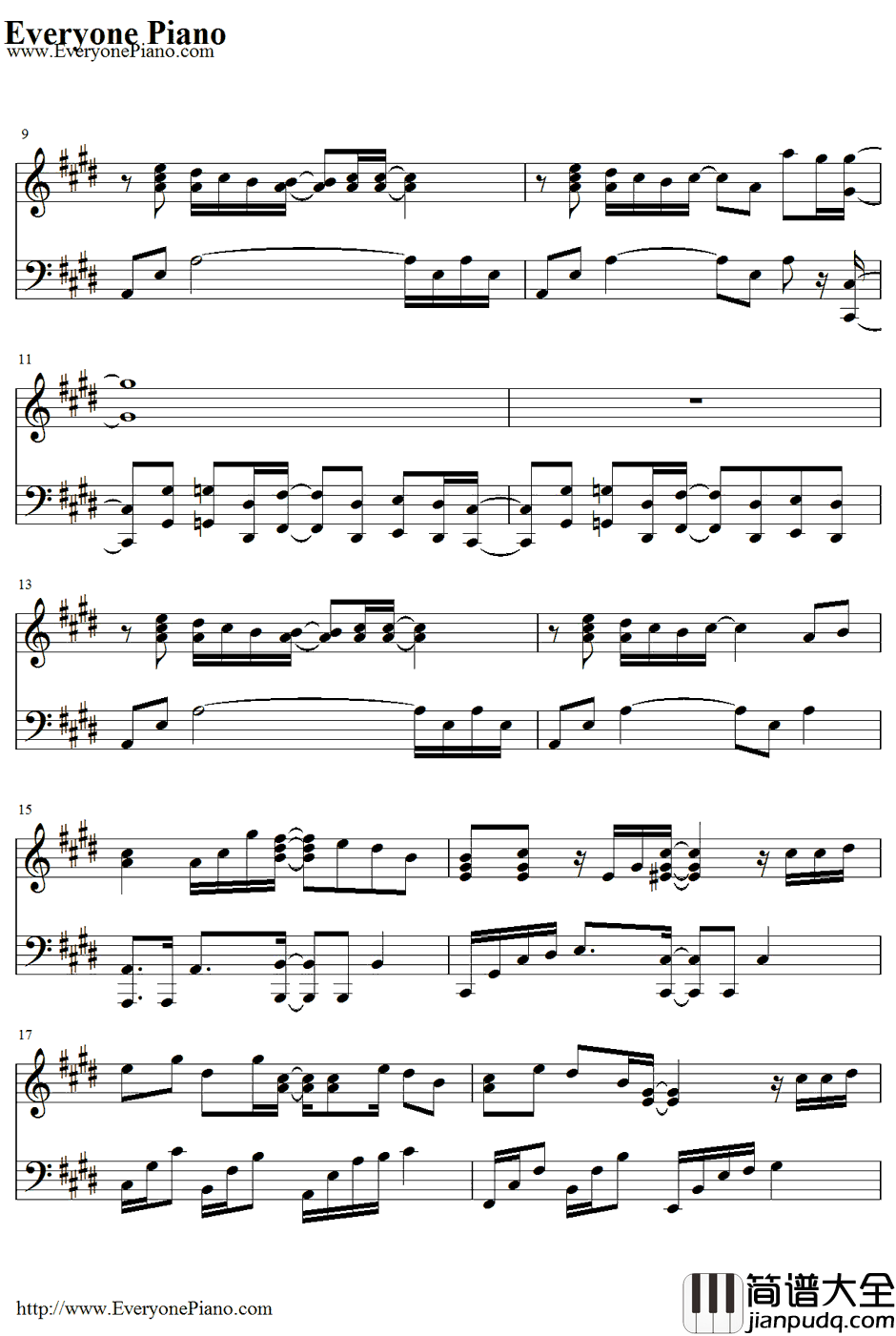 Shiny_Tale钢琴谱_MixSpeaker'sInc._男子高中生的日常OP