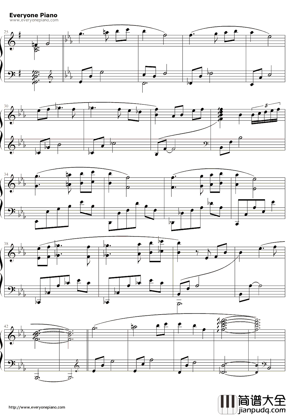 Missing_You钢琴谱_VariousArtists_来自星星的你OST