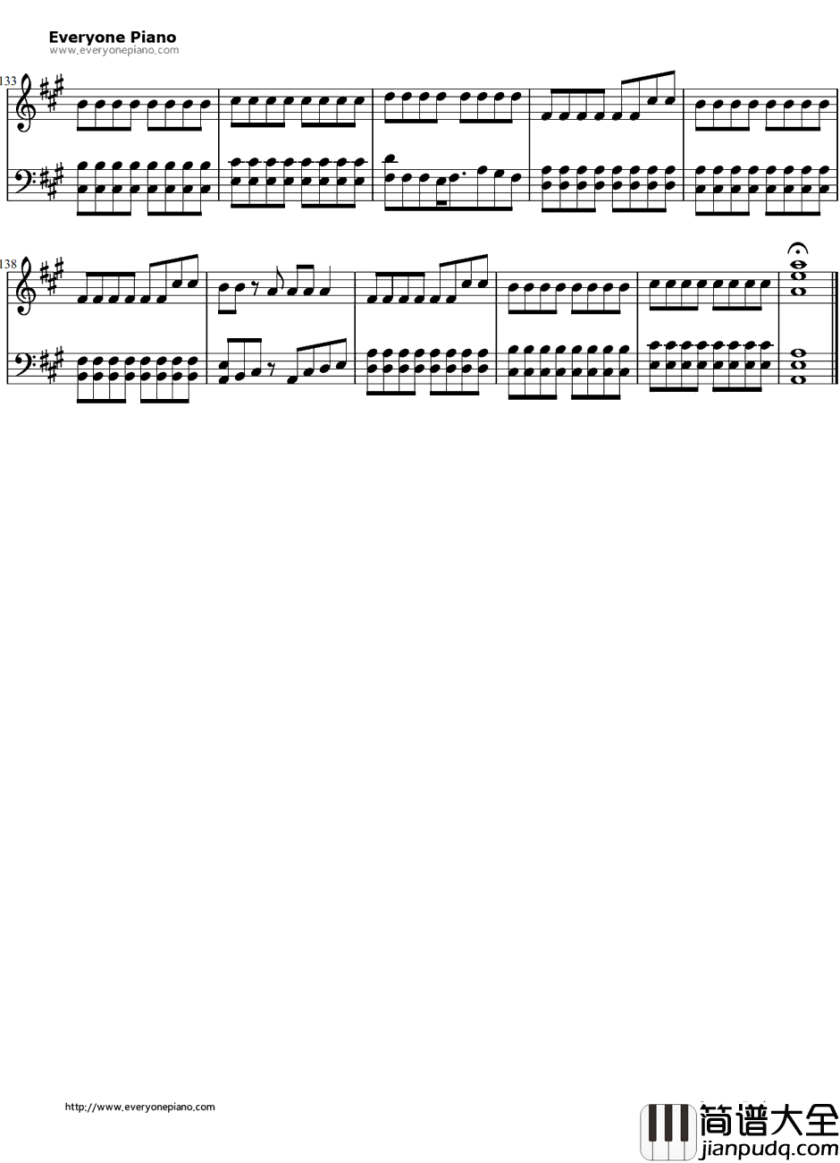 君という花钢琴谱_ASIANKUNG_FUGENERATION