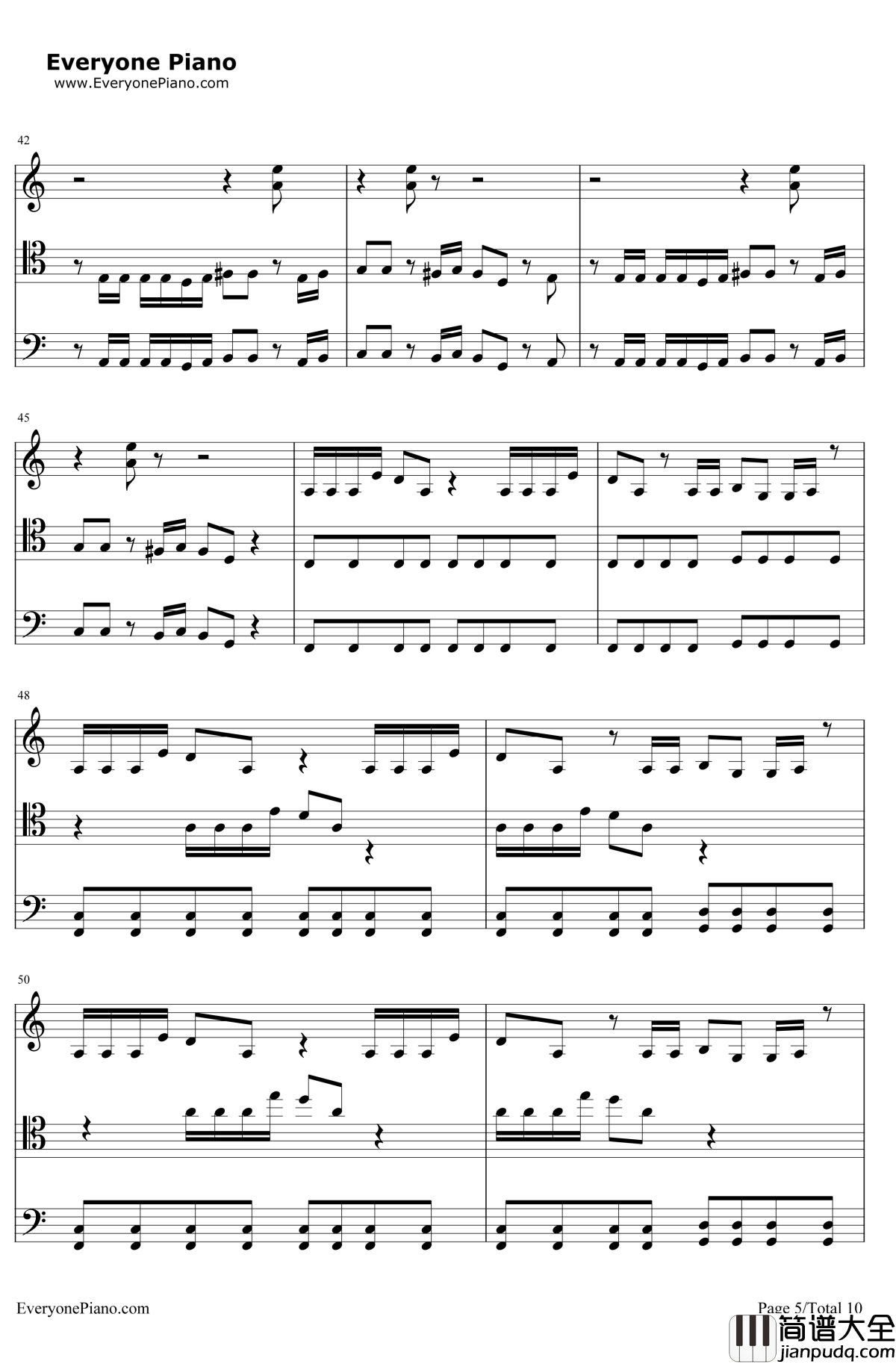 Smooth_Criminal钢琴谱_迈克尔杰克逊