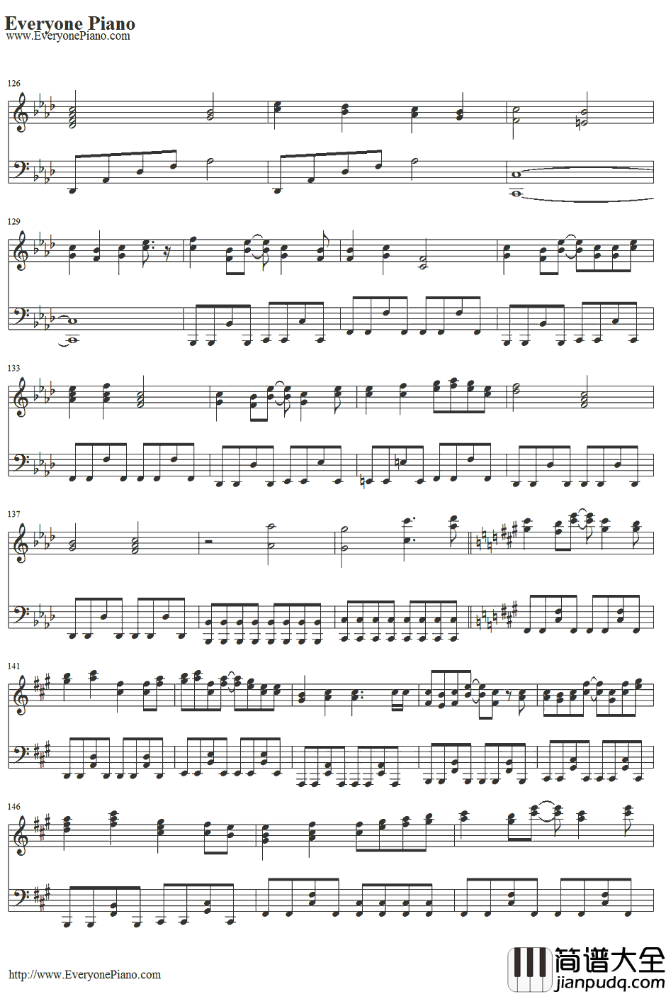 雨梦楼钢琴谱_初音未来&镜音铃