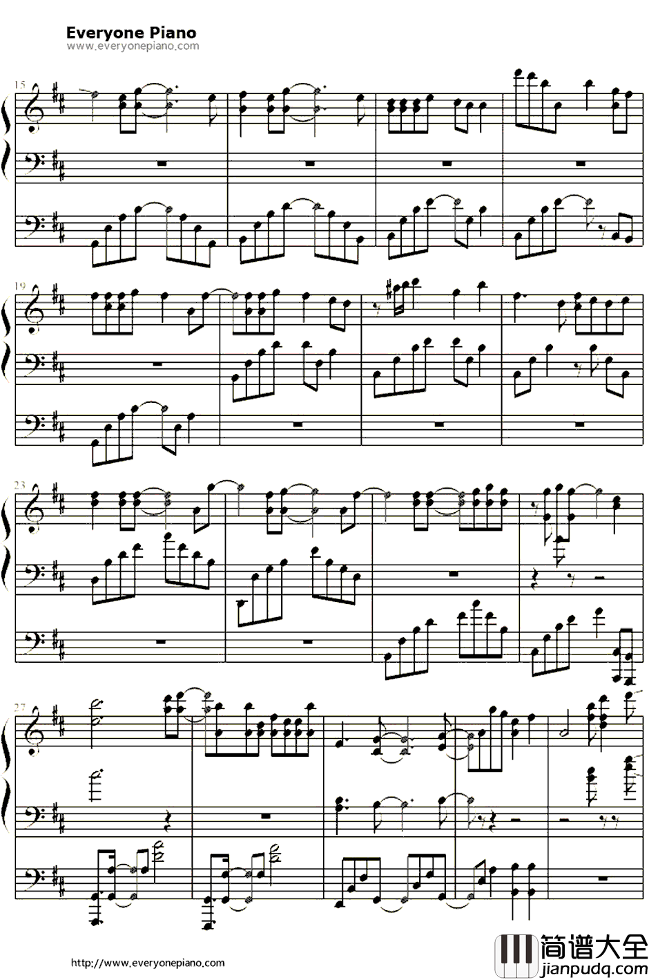 三つ叶の结びめ钢琴谱_やなぎなぎ_来自风平浪静的明天ED2