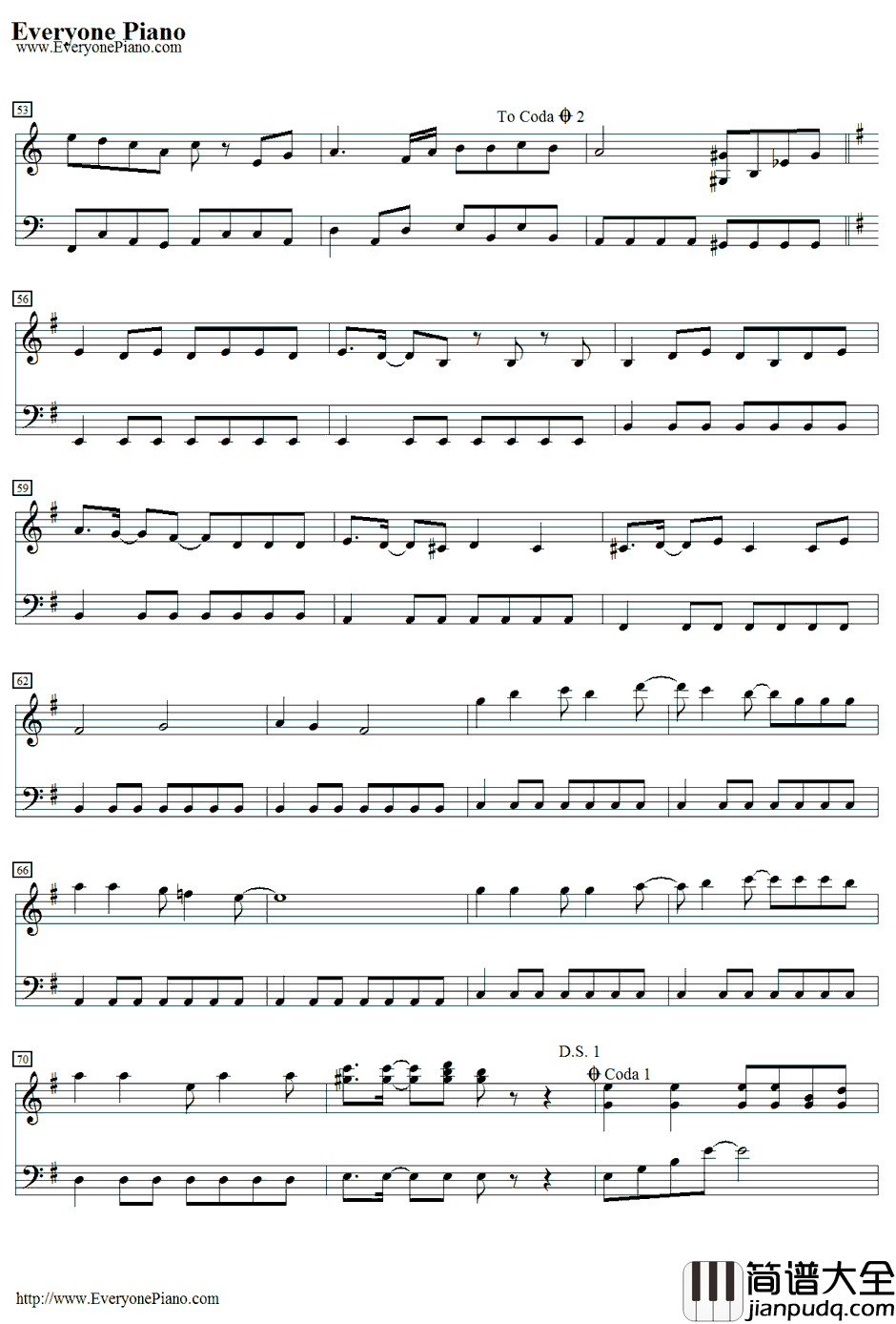 五番目のピエロ钢琴谱_镜音レン