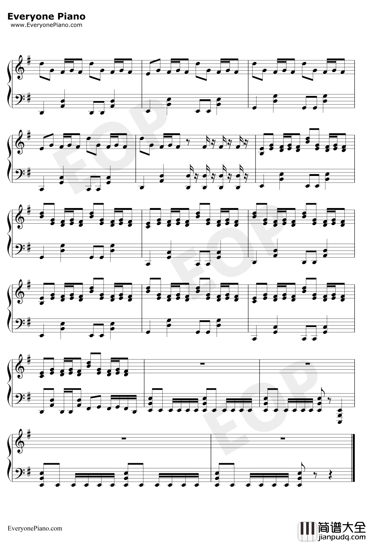 ロストワンの号哭钢琴谱_镜音リン