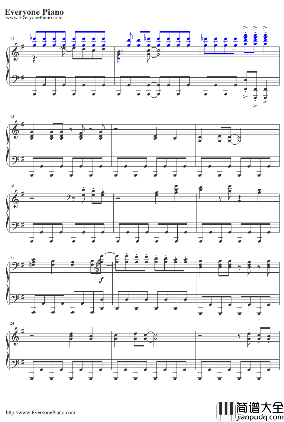 Girlish_Lover钢琴谱_自演乙_我女友与青梅竹马的惨烈修罗场OP