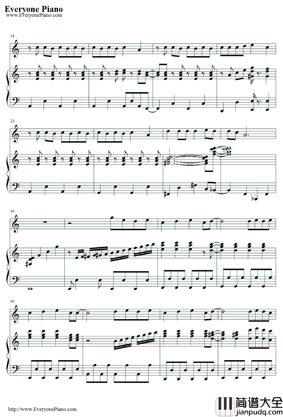 Trou_blemaker钢琴谱_岚_不平则鸣2主题曲