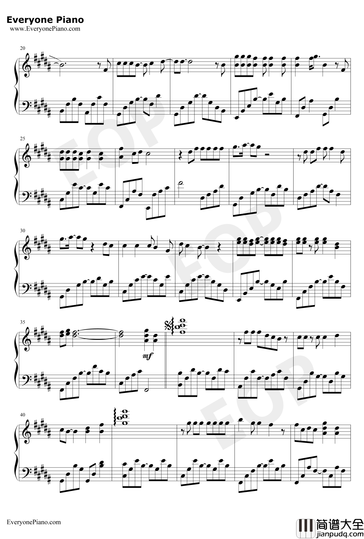 太委屈钢琴谱_陶晶莹