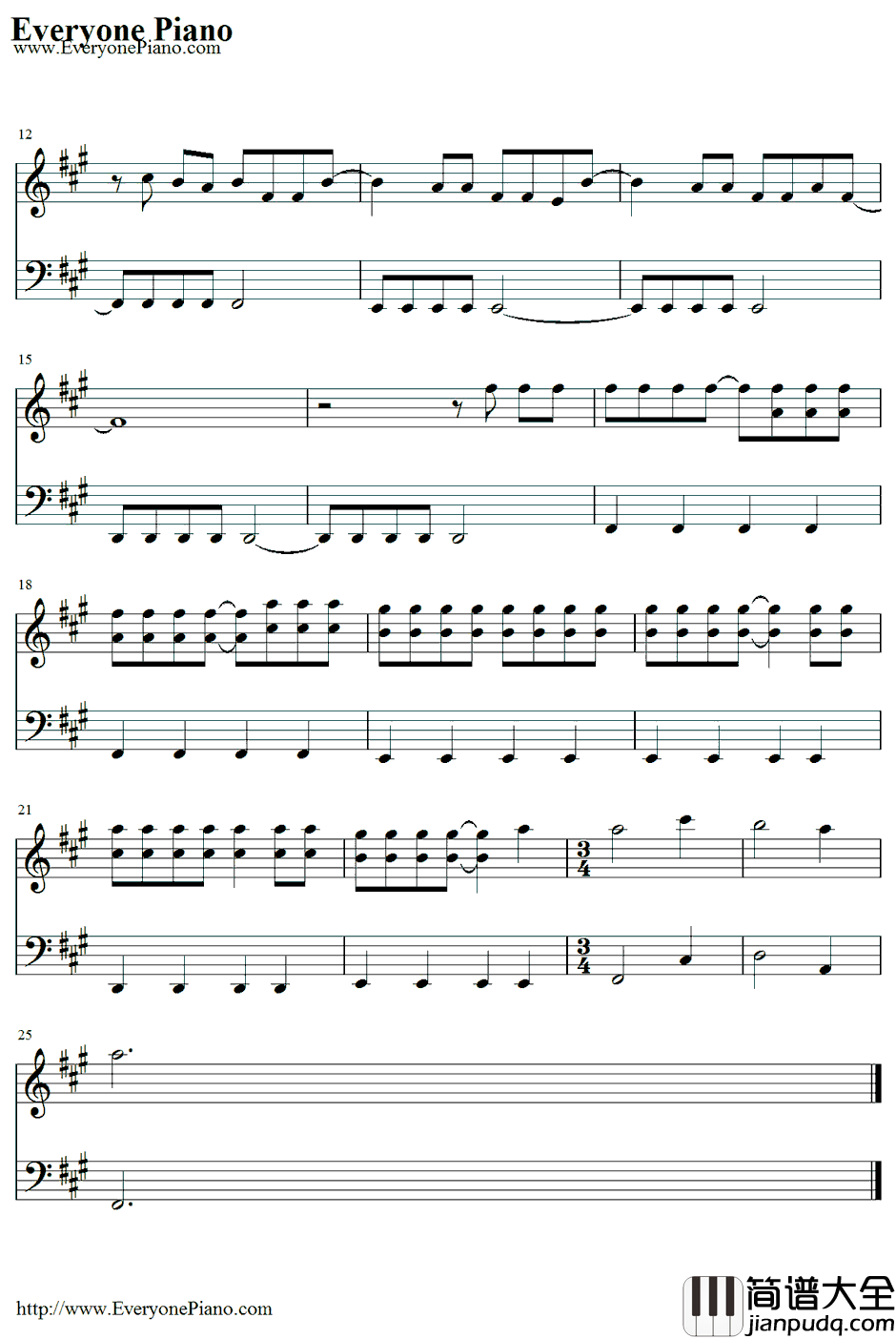 West_Coast钢琴谱_LanaDelRey