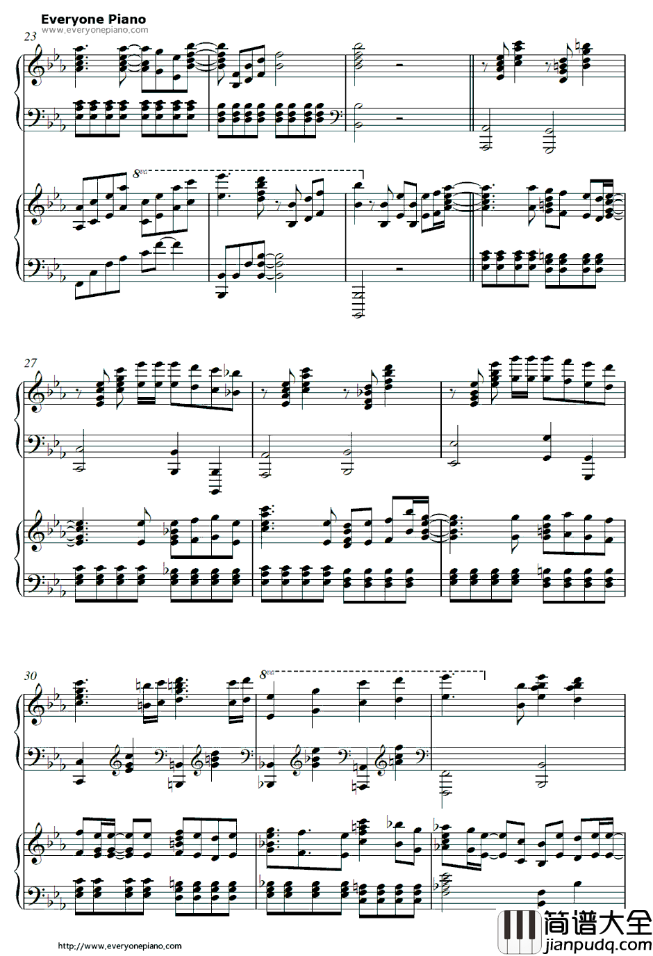 この涙を君に捧ぐ钢琴谱_NoName_将泪水献给你_AKB0048nextstageED