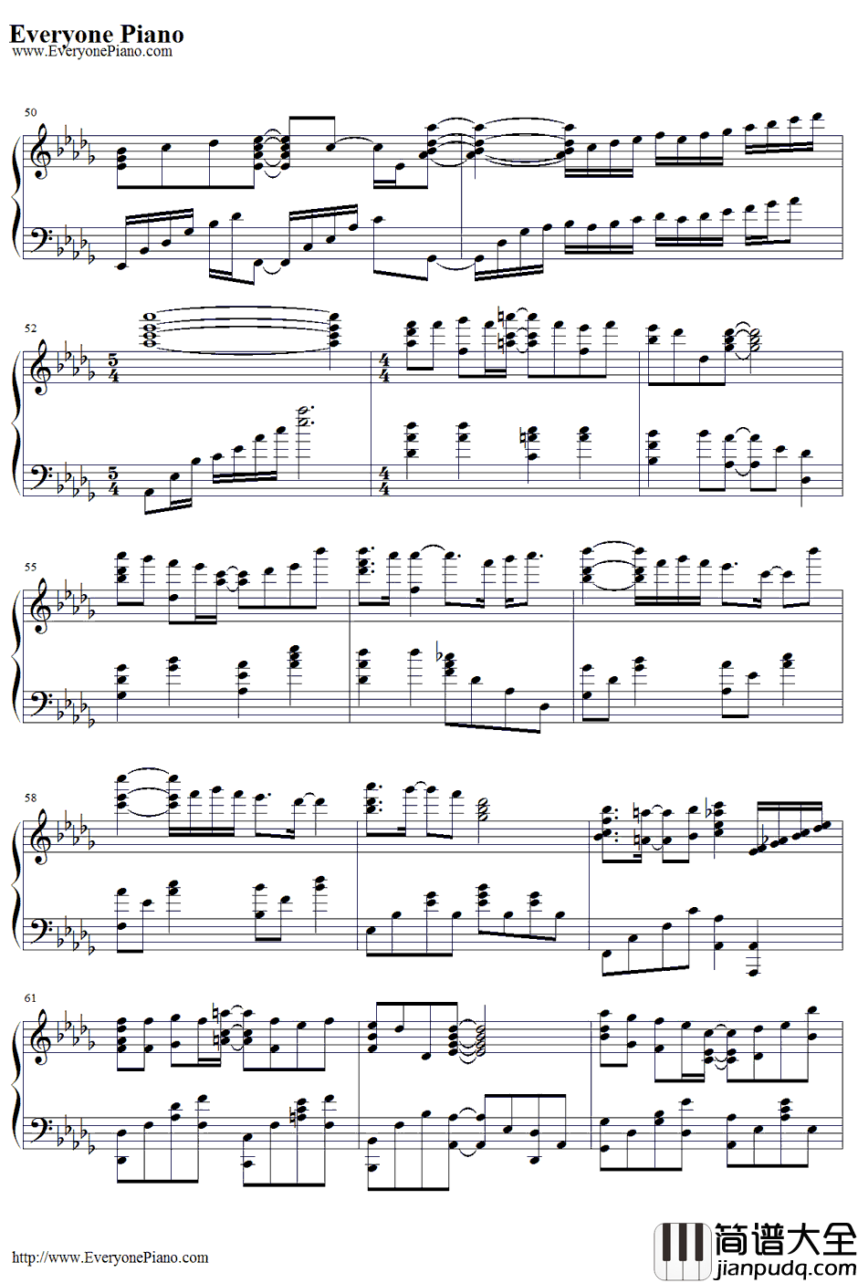 恋文钢琴谱_やなぎなぎ_Koibumi_RewriteED