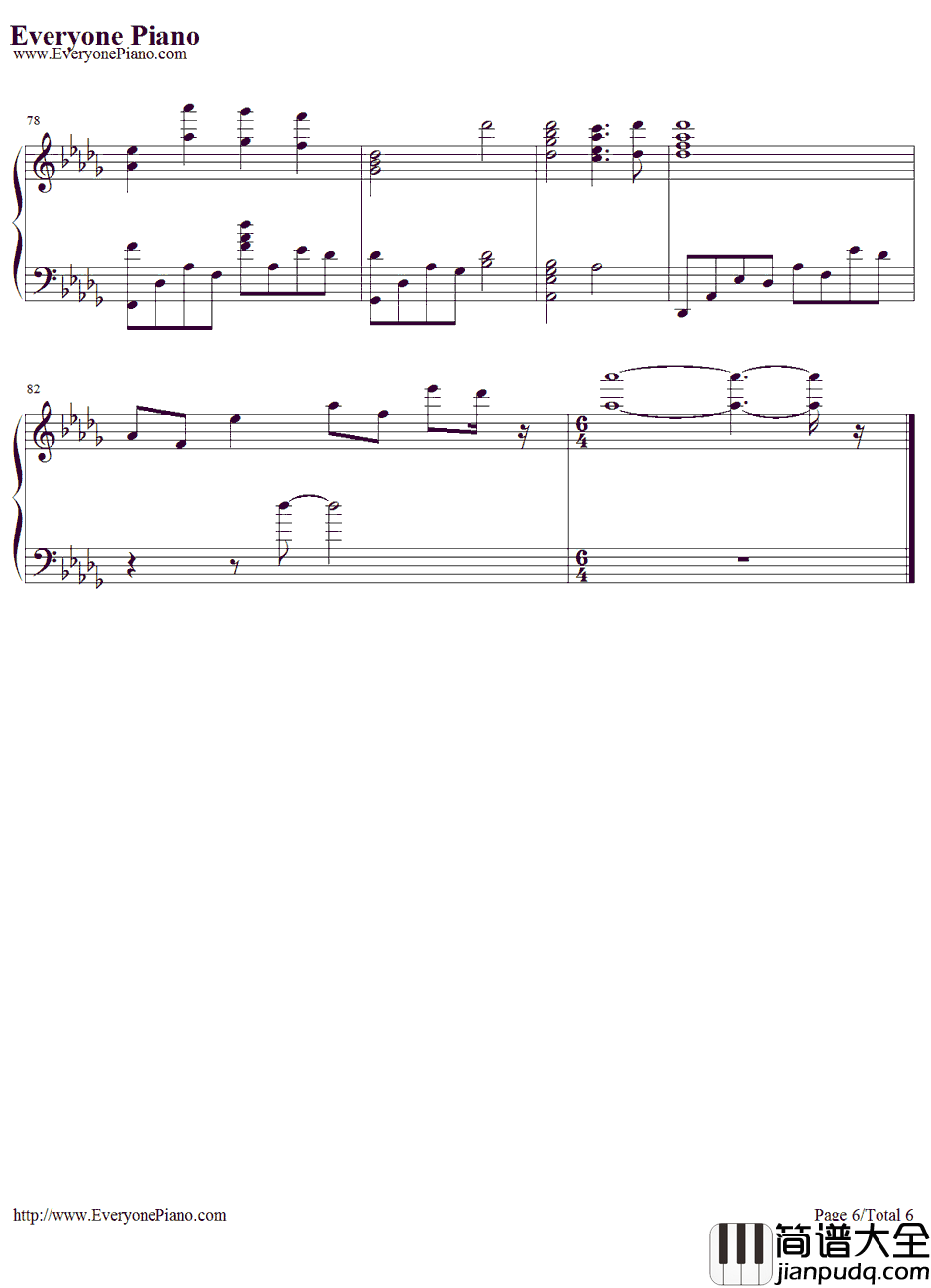 恋文钢琴谱_やなぎなぎ_Koibumi_RewriteED