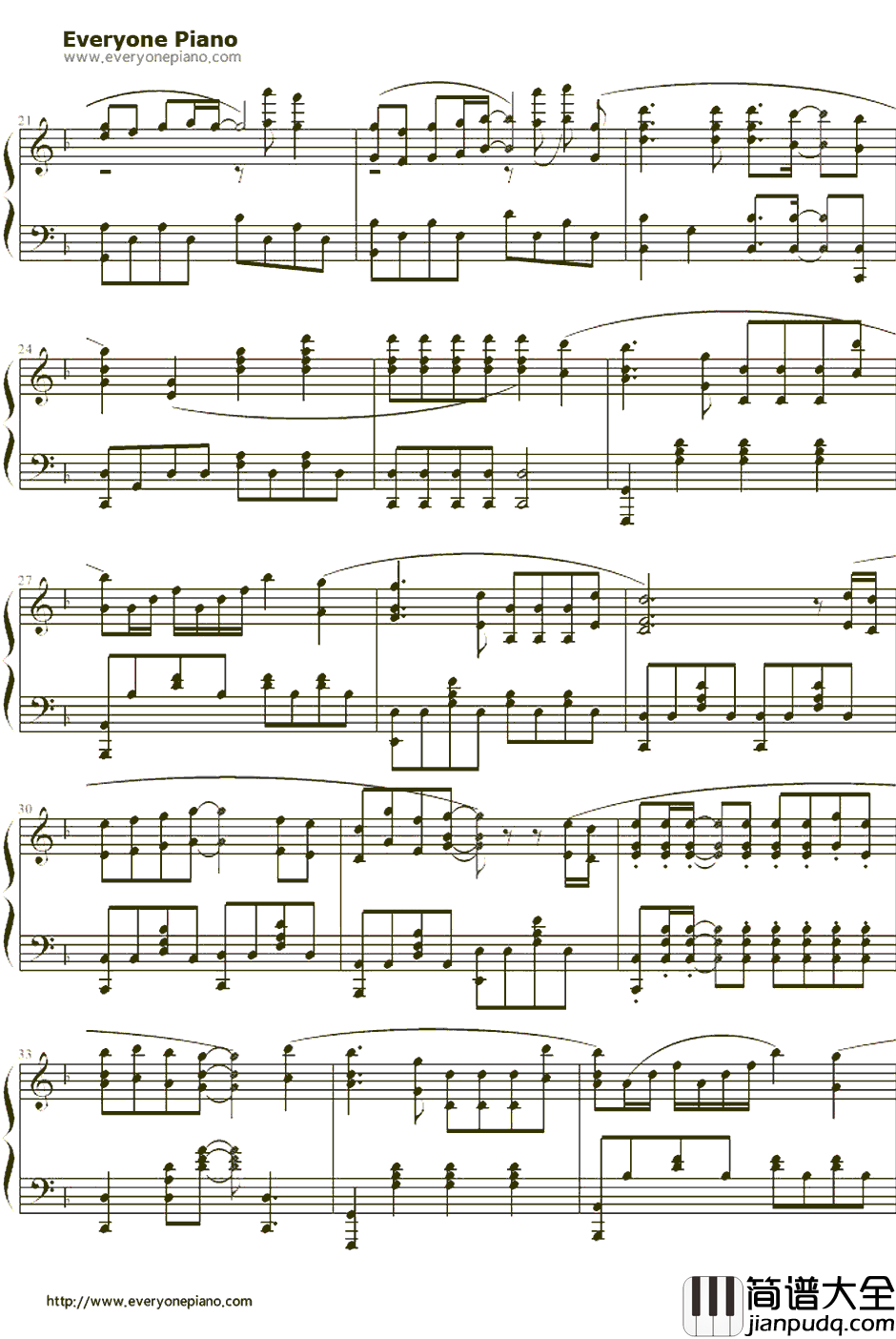 さよならのこと钢琴谱_上原れな_白色相簿2ED3