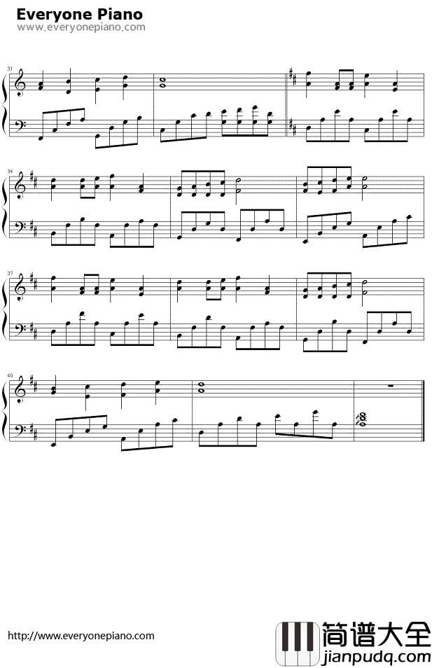 宁夏钢琴谱_梁静茹