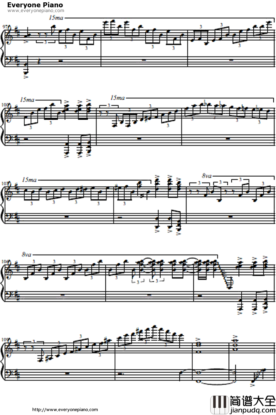 夜咄ディセイブ钢琴谱_自然の敵P