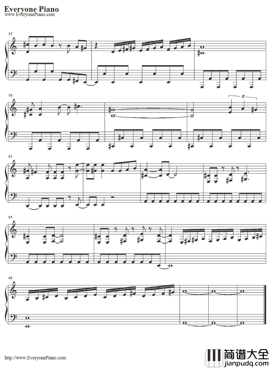 青い珊瑚礁钢琴谱_松田圣子