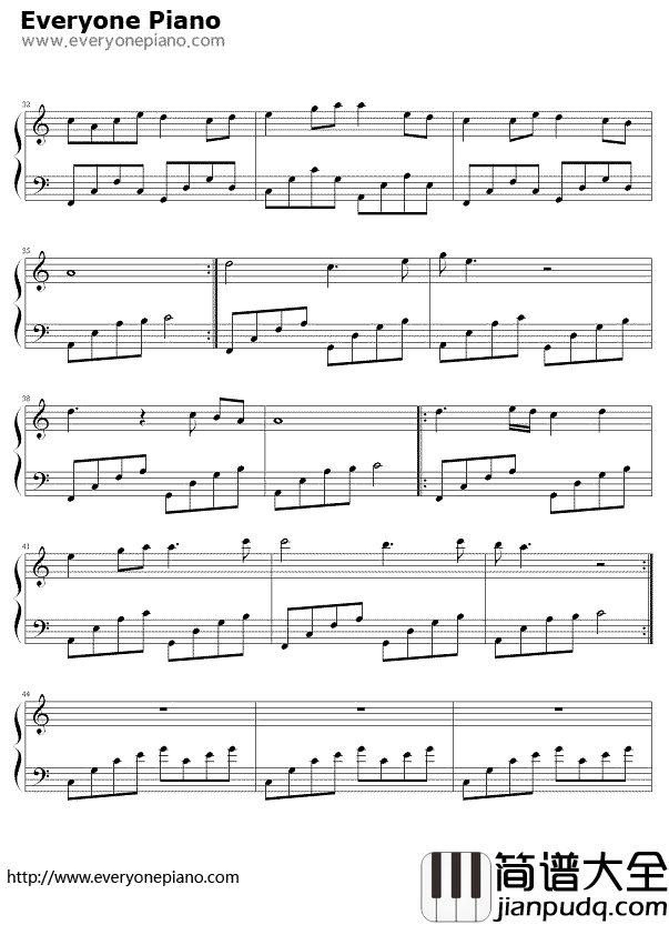 盛夏的果实钢琴谱_莫文蔚