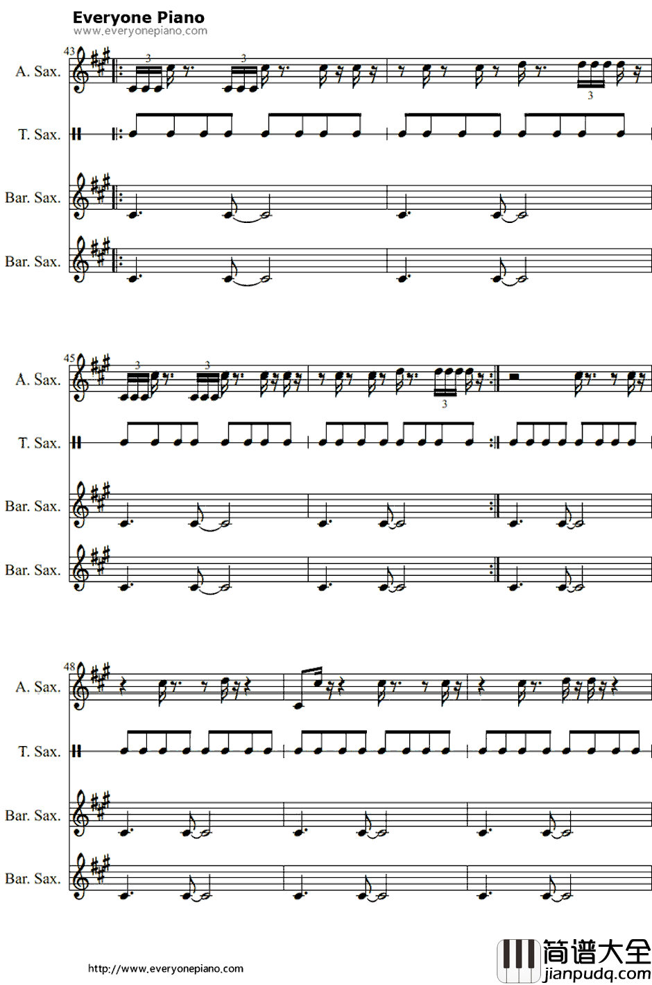 Turn_Down_for_What钢琴谱_DJSnake&LilJon