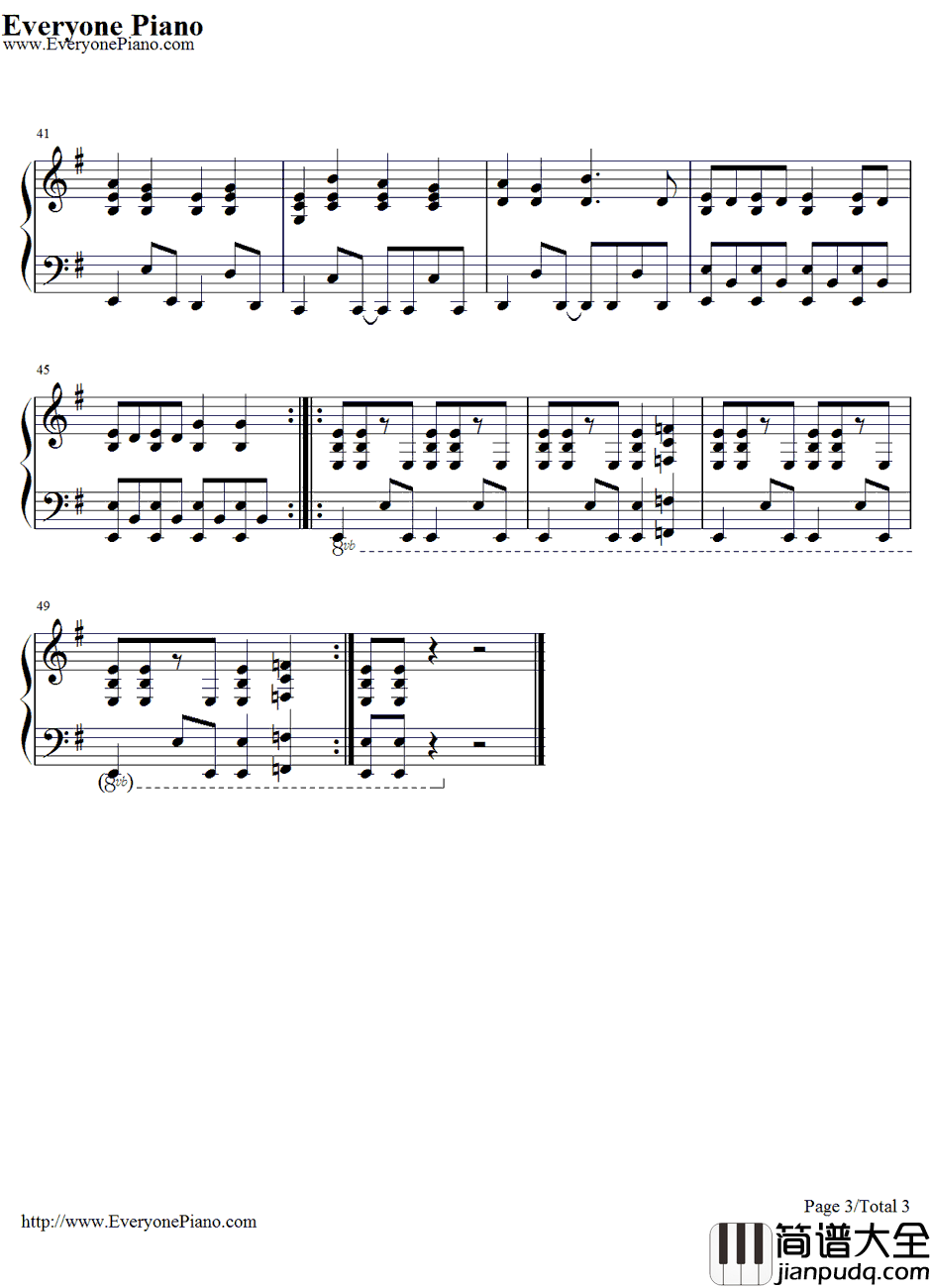 Don’_tSay‘_Lazy’钢琴谱_樱高轻音部_轻音少女ED_K_ON！ED