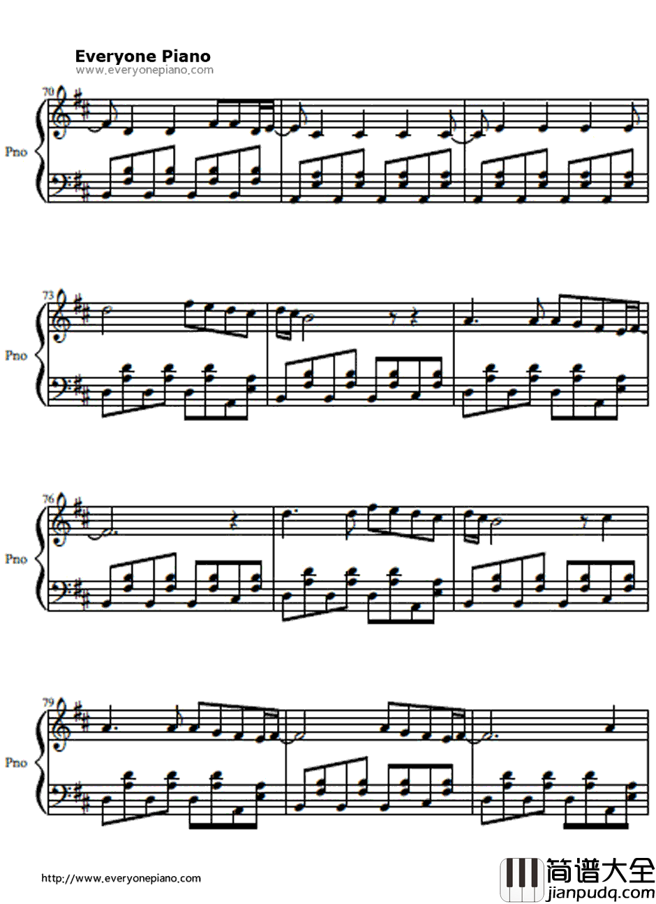 Hey_There_Delilah钢琴谱_PlainWhiteT's