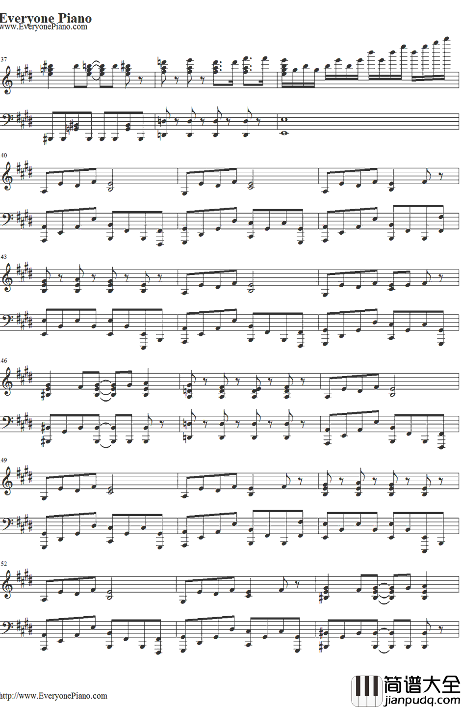 Utauyo!_!MIRACLE钢琴谱_放学后茶会_K_ON!!后期主题曲