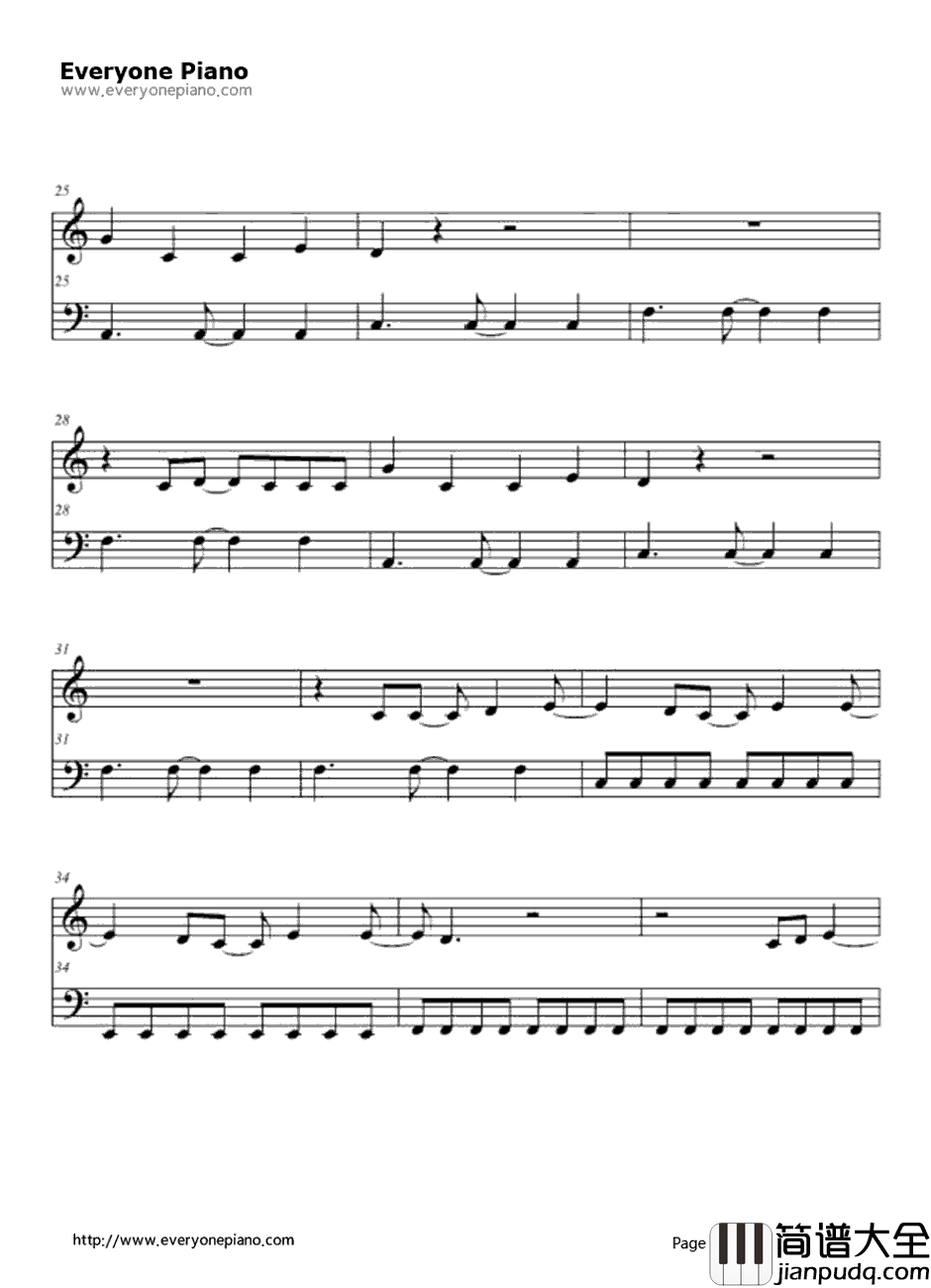 Use_Some_body钢琴谱_KingsofLeon