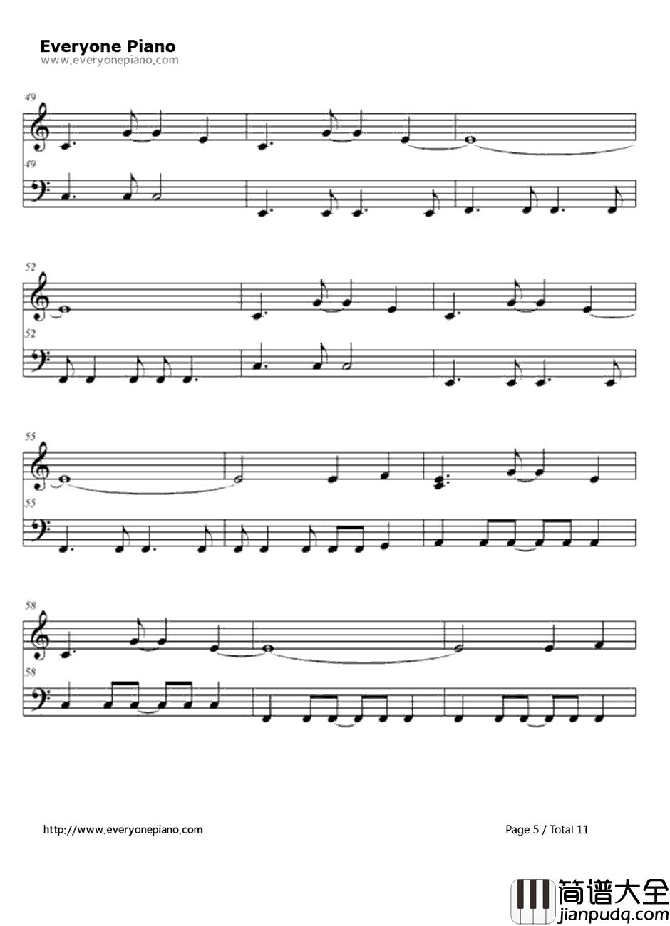 Use_Some_body钢琴谱_KingsofLeon