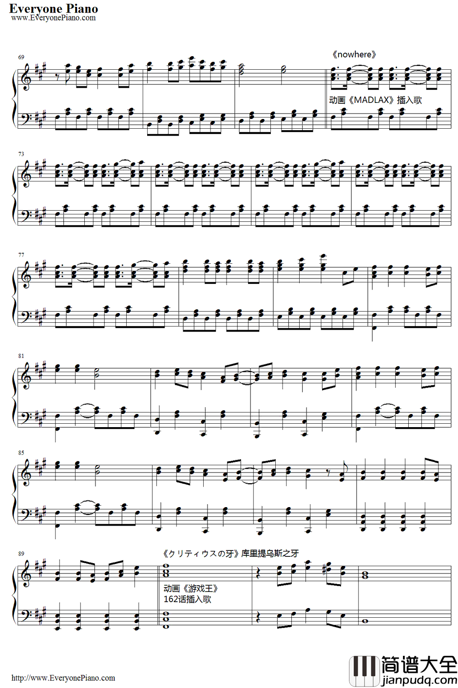 ニコニコ動画流星群钢琴谱_Shimo_组曲_NICONICO动画_