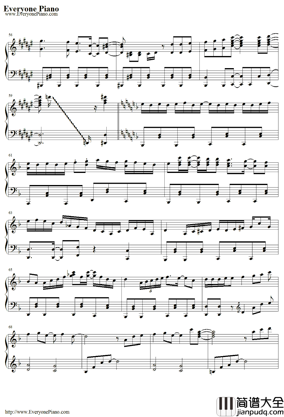 No_Life_Queen钢琴谱_东方Project_SOUNDHOLICMEETSTOHO~东方的幽々舞踏剧~