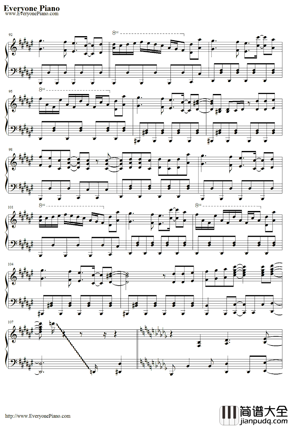 No_Life_Queen钢琴谱_东方Project_SOUNDHOLICMEETSTOHO~东方的幽々舞踏剧~