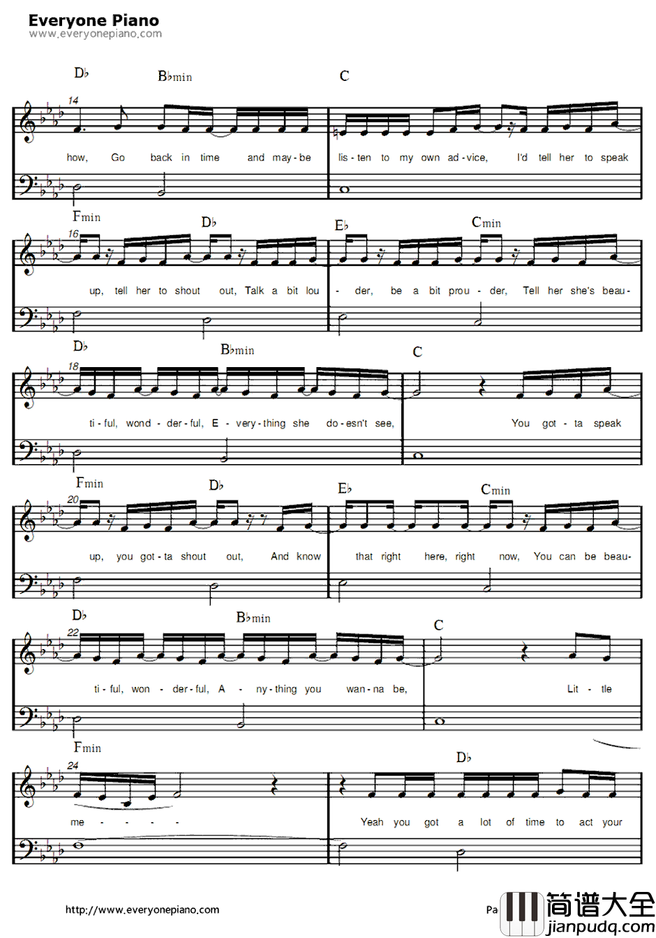 Little_Me钢琴谱_LittleMix