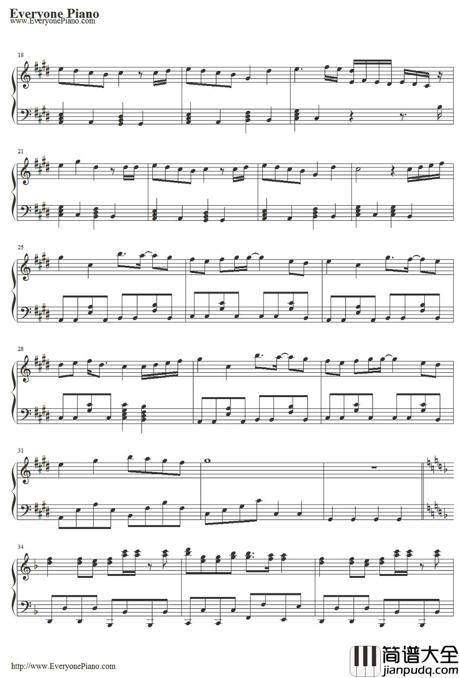 カタストロフィ钢琴谱_初音ミク・巡音ルカ