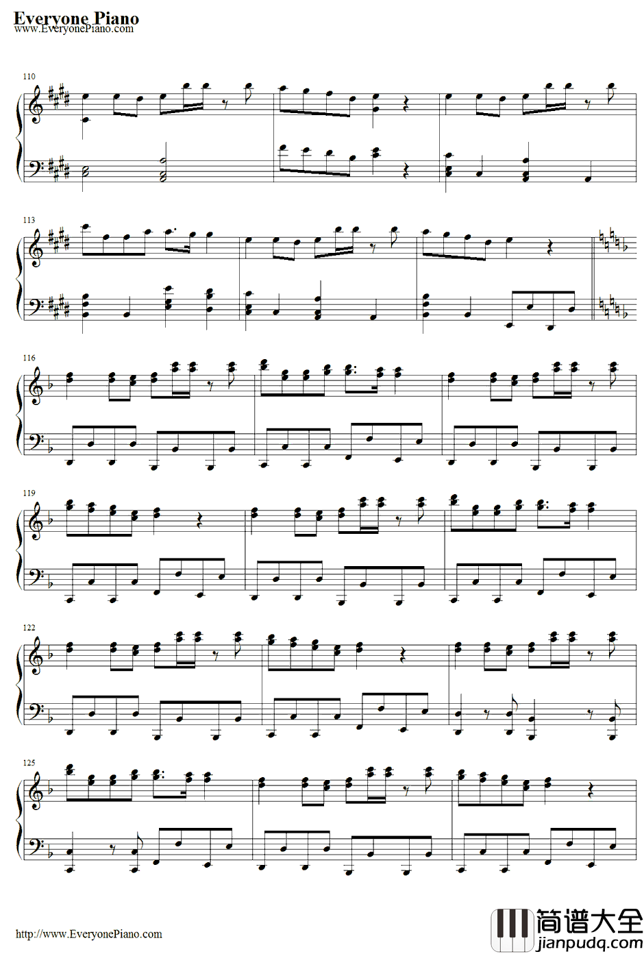 カタストロフィ钢琴谱_初音ミク・巡音ルカ