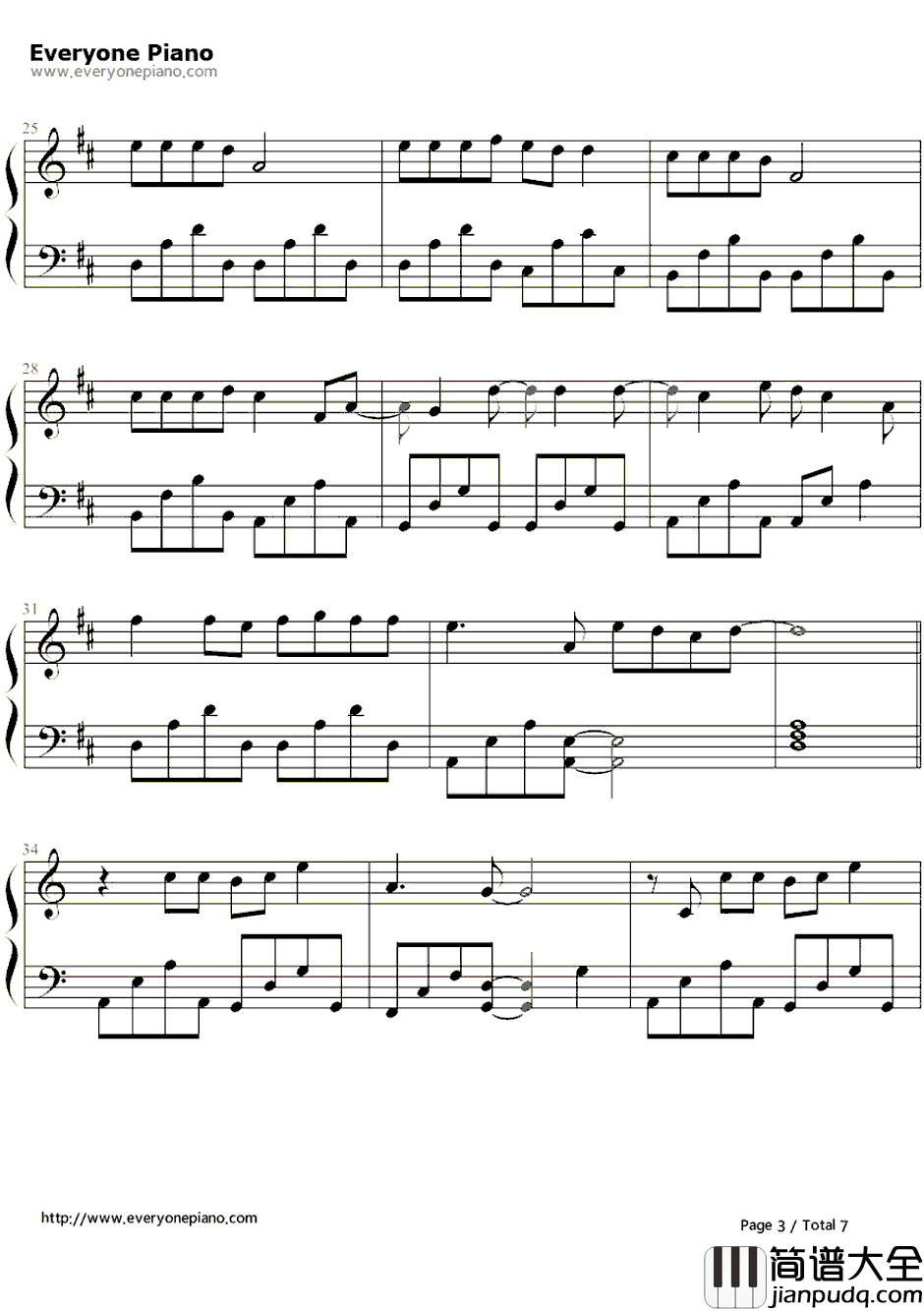 Anyone_Of_Us钢琴谱_葛瑞盖斯(GarethPaulGates)