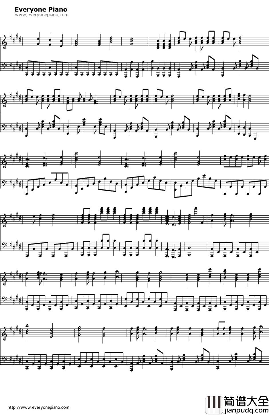 Can_Do钢琴谱_GRANRODEO_黑子的篮球OP