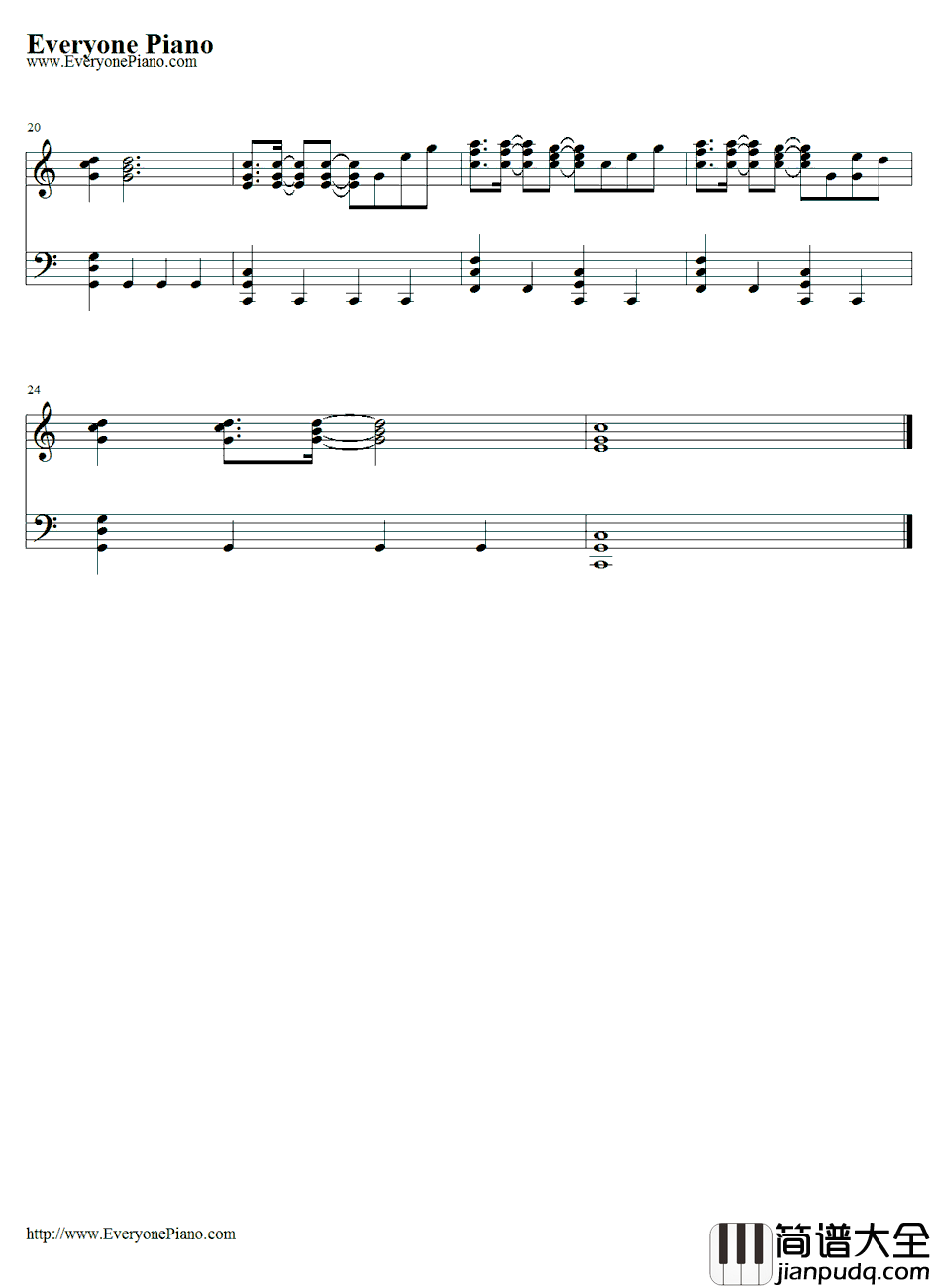 Some_Nights钢琴谱_Fun