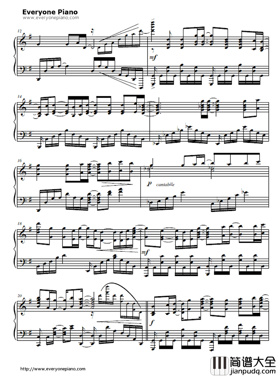 この世界は仆らを待っていた钢琴谱_茅原実里_翠星之加尔刚蒂亚OP