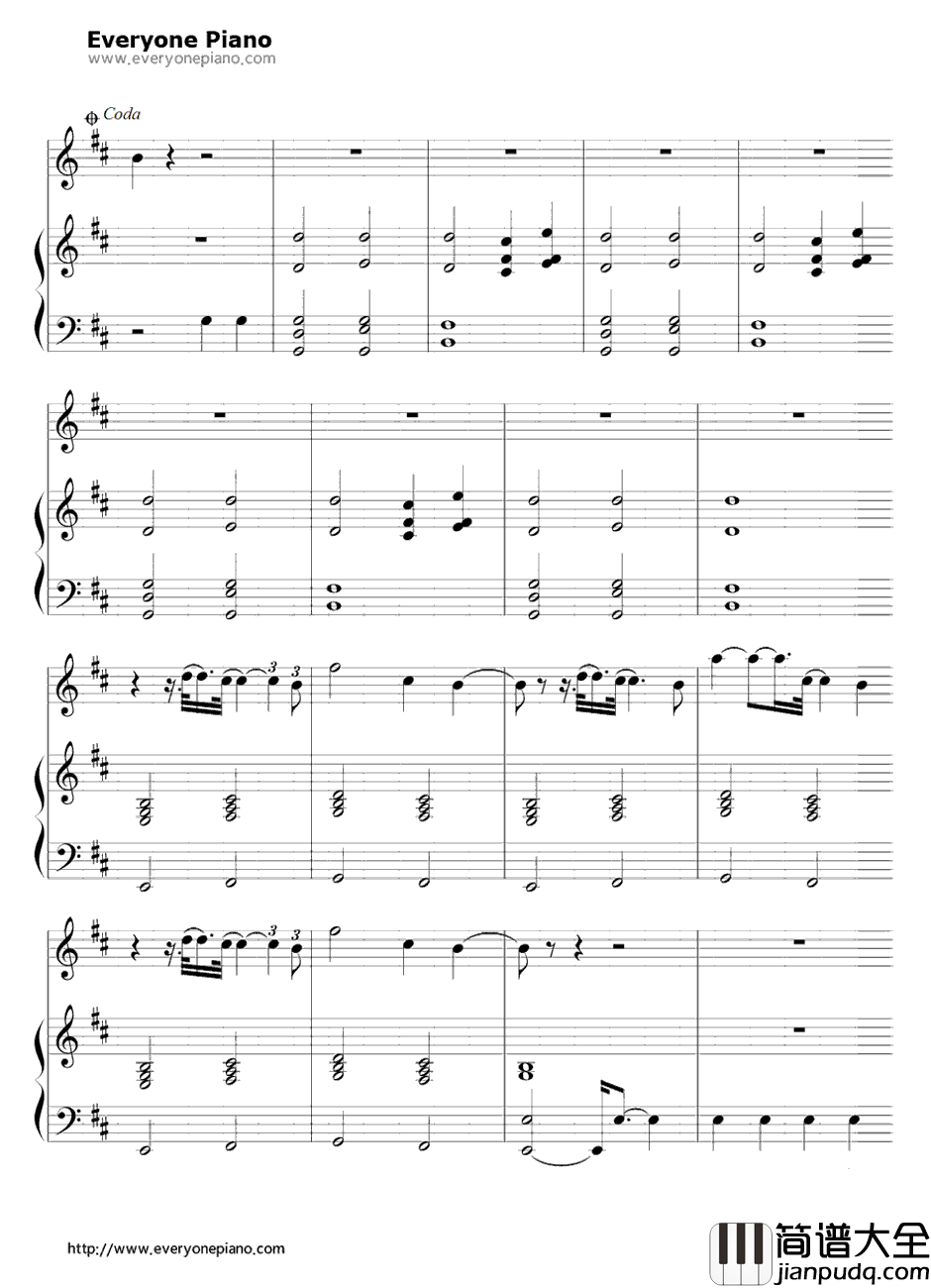 Trouble钢琴谱_Coldplay