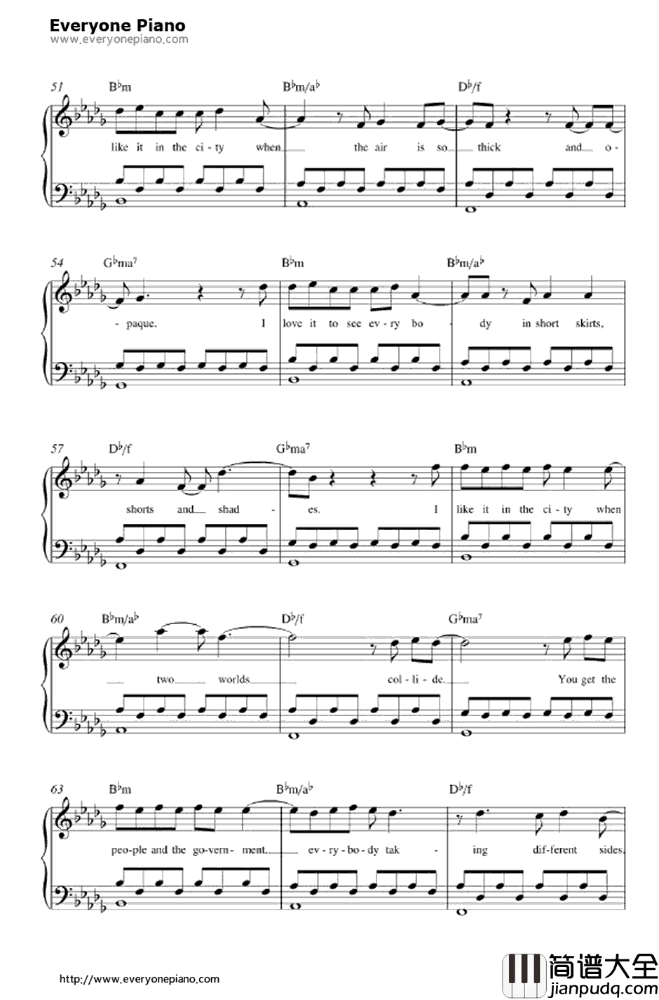 Home_town_Glory钢琴谱_Adele