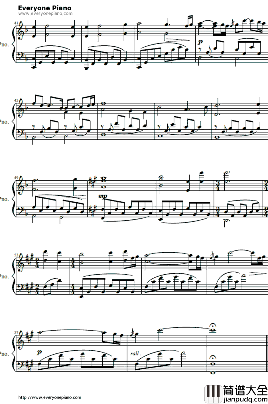 Rose钢琴谱_JamesHorner_泰坦尼克号原声