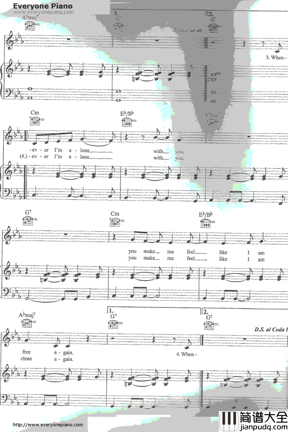 Lovesong钢琴谱_Adele