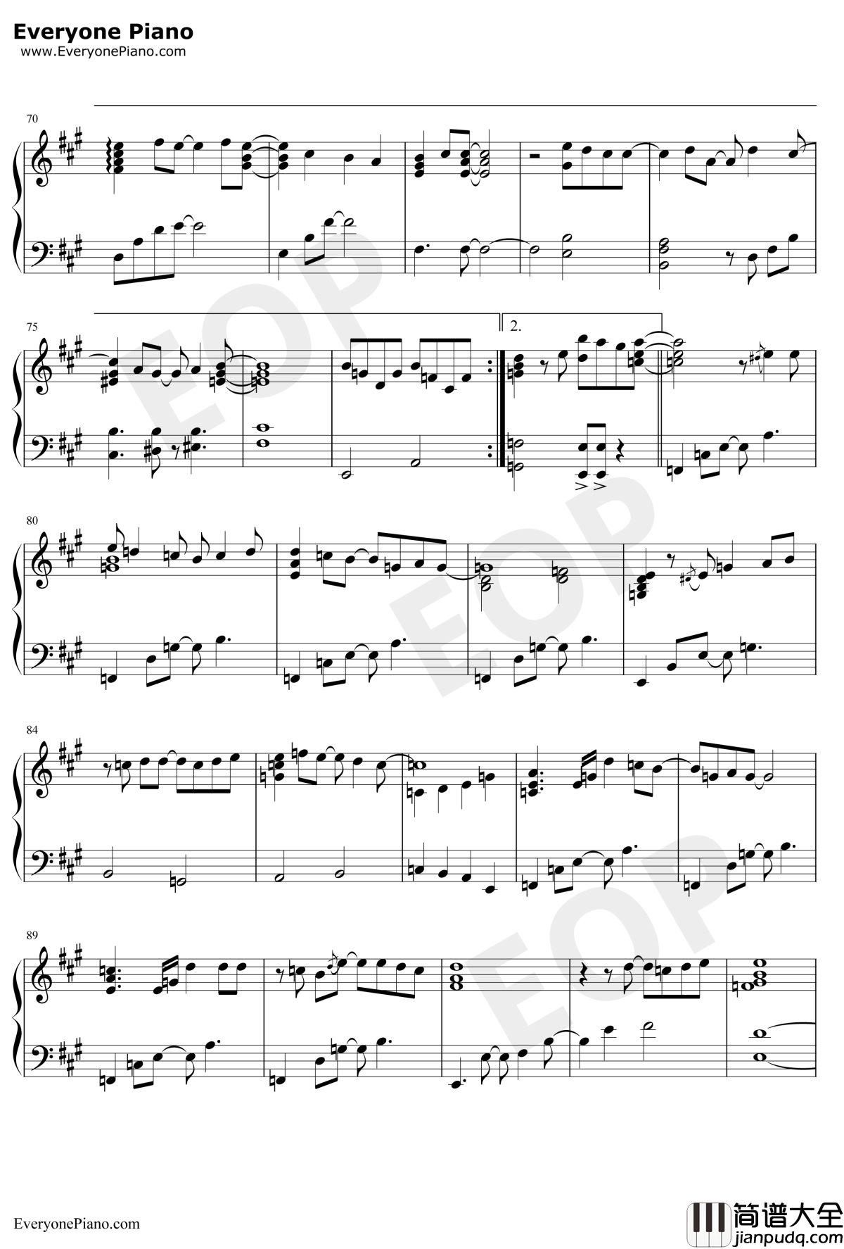 Snow_Halation钢琴谱_μ's_LoveLiveOST