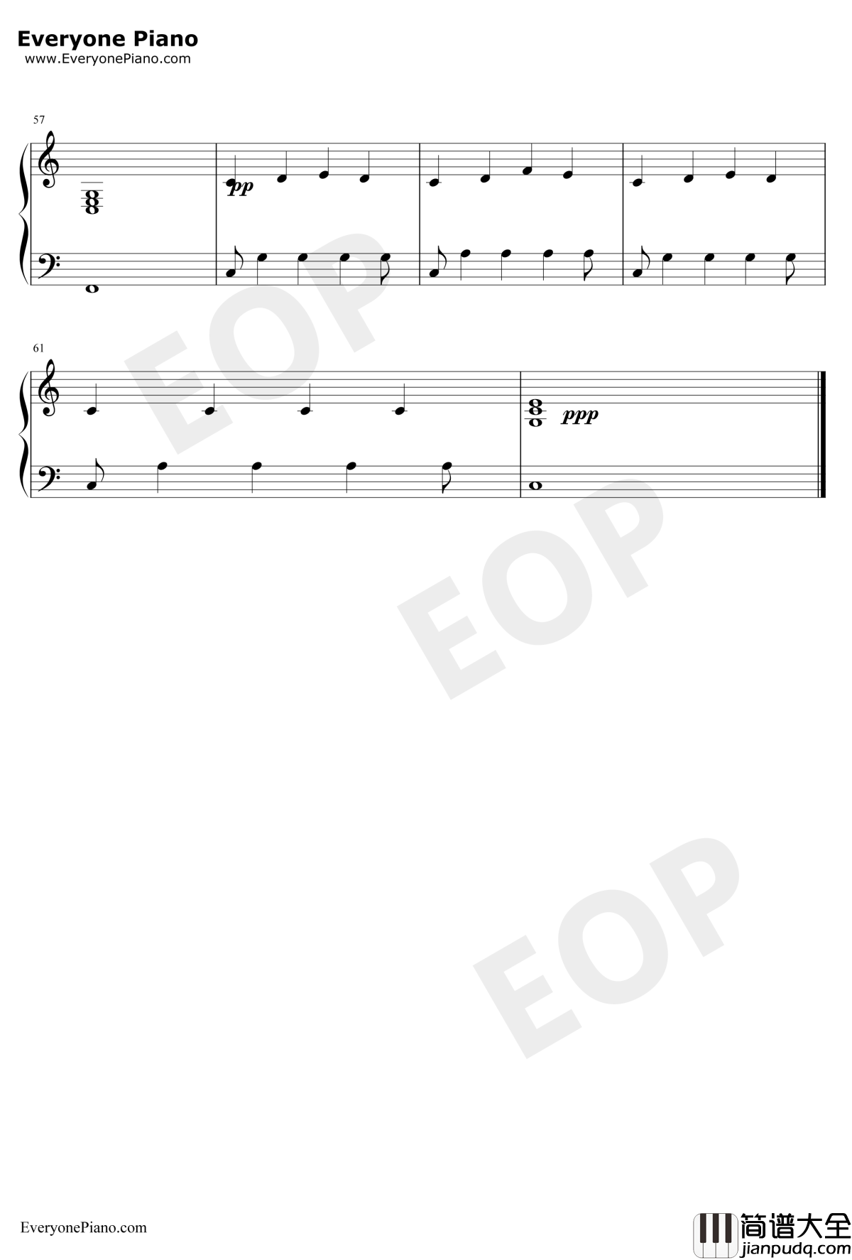 Falling_Slowly钢琴谱_格伦·汉塞德玛可塔·伊尔格洛娃_OnceOST