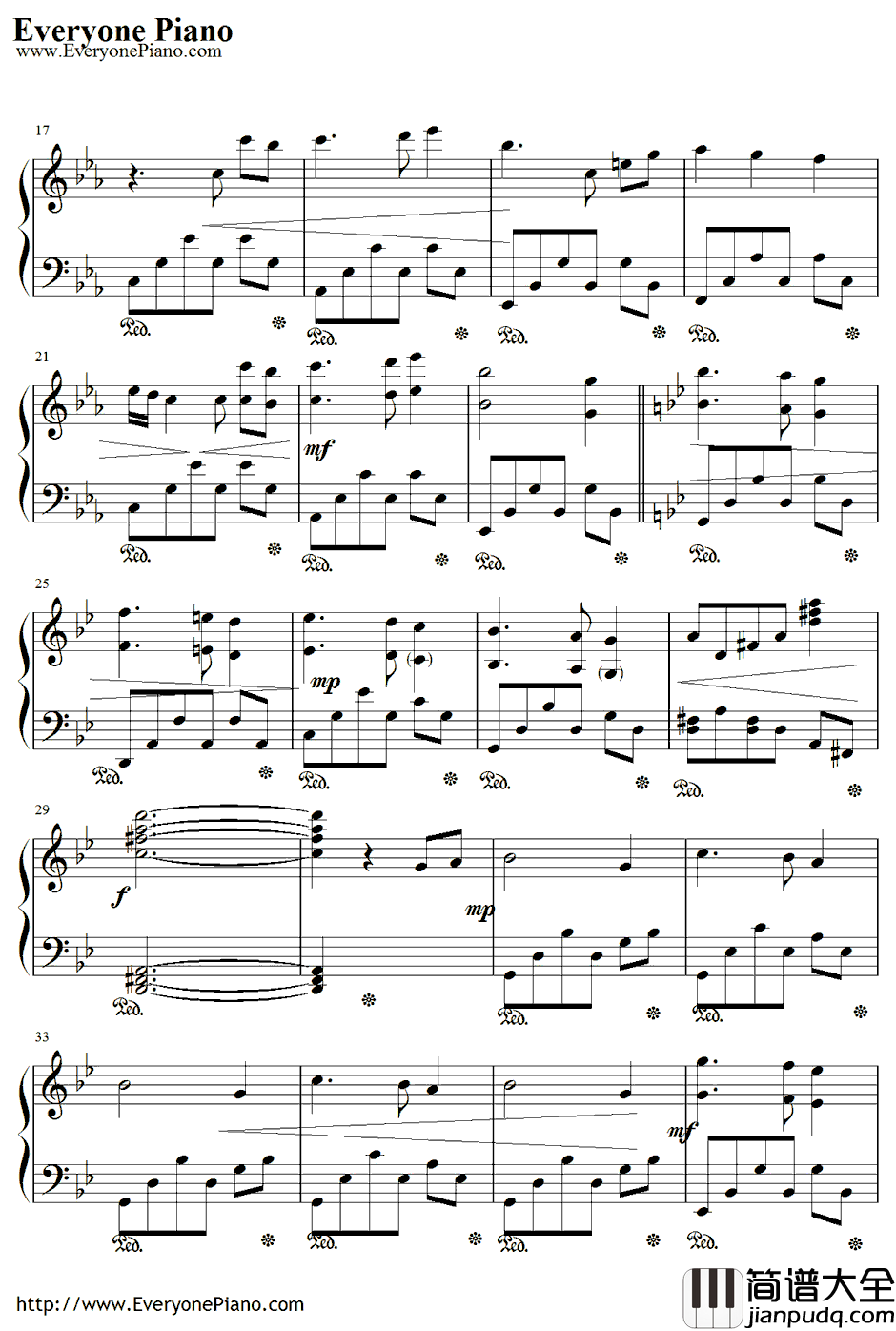 運命(さだめ)钢琴谱_佐藤直纪_Sadame_X战记插曲