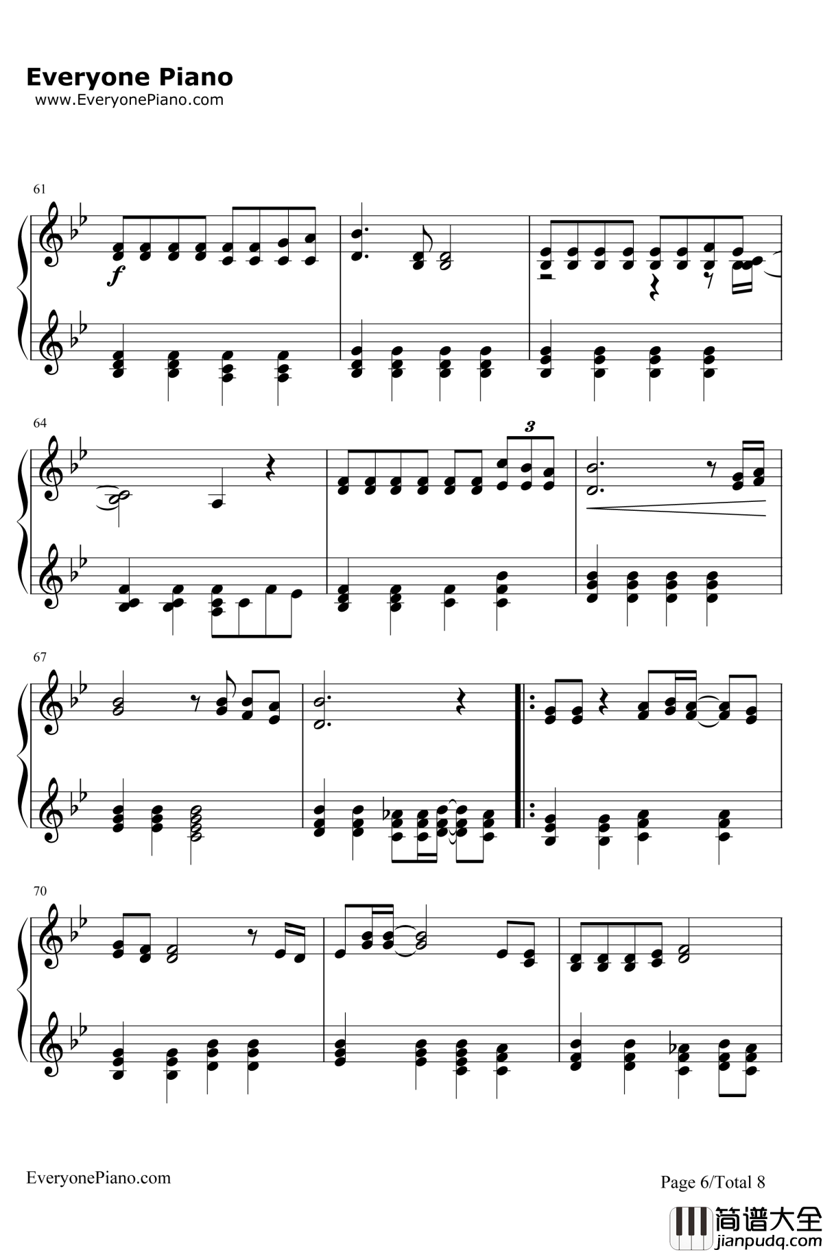 旅立ちの日に钢琴谱_坂本浩美