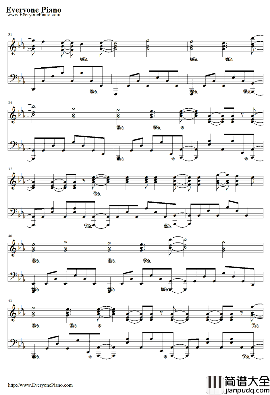 CHU钢琴谱_KELUN_BURA_死神OP8