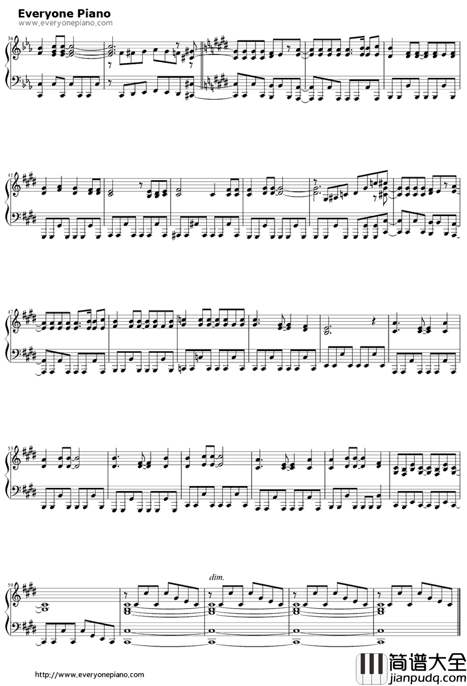 Sympathy钢琴谱_LarvalStagePlanning_恶魔高校D×DNEWOP1